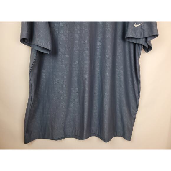 Nike Golf Tour Performance Dri-Fit Geometric Polo Shirt Men's Blue XXL - Picture 3 of 9